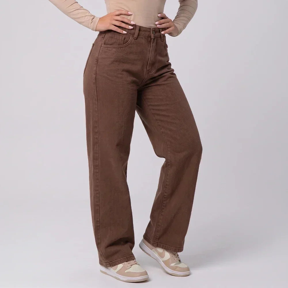 Calça Jeans Feminina | Wide Leg Cintura Alta