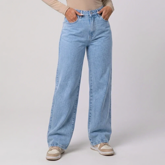 Calça Jeans Feminina | Wide Leg Cintura Alta