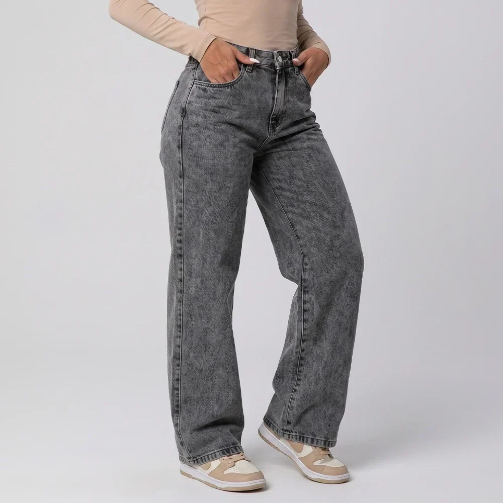 Calça Jeans Feminina | Wide Leg Cintura Alta