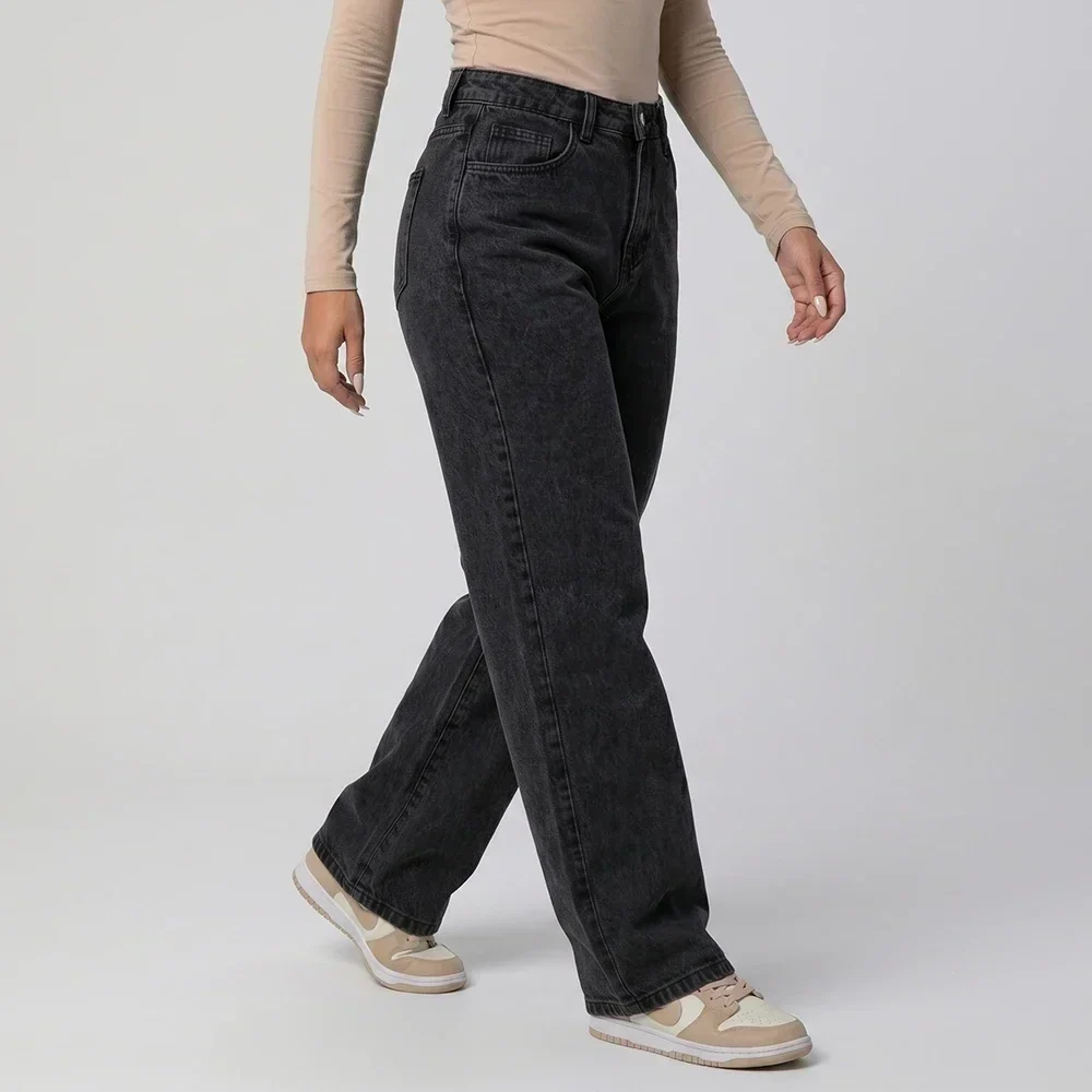 Calça Jeans Feminina | Wide Leg Cintura Alta