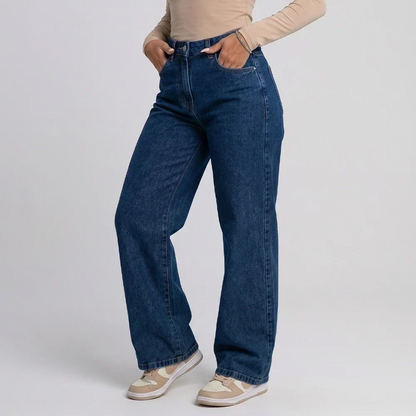 Calça Jeans Feminina | Wide Leg Cintura Alta