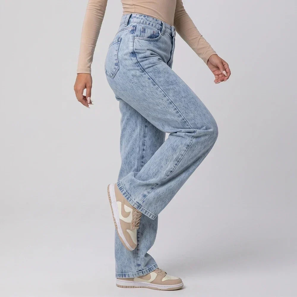 Calça Jeans Feminina | Wide Leg Cintura Alta