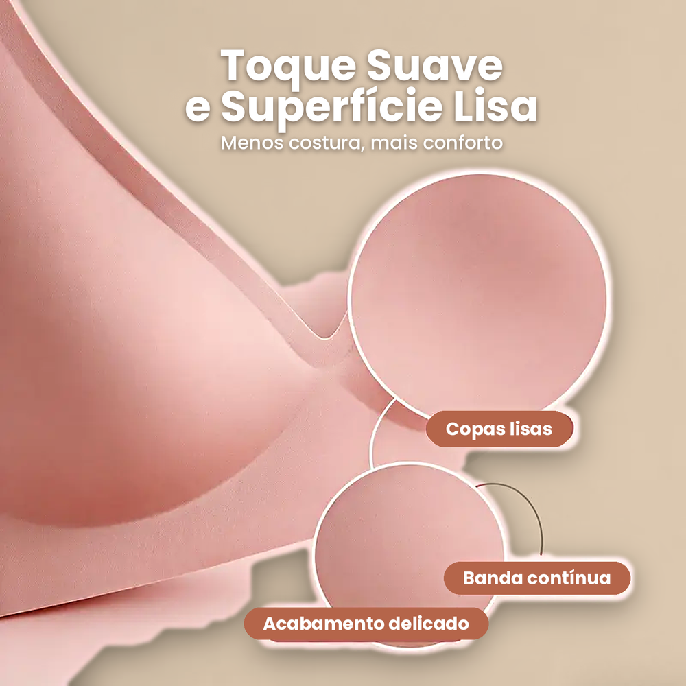 Sutiã Decote V Sem Aro com Bojo Gel